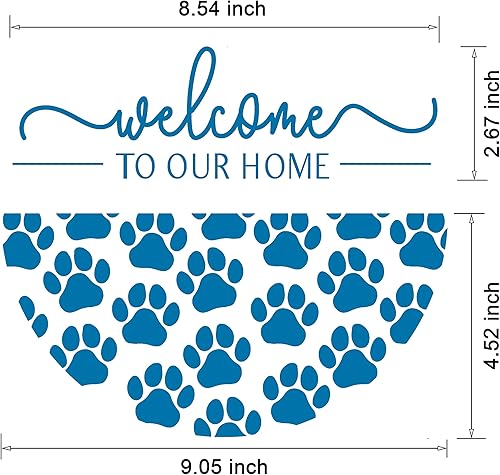 Miniatura 6 de Alinacutle Welcome to Our Home - Plantillas de serigrafía de seda autoadhesivas reutilizables para decoración del hogar pintura sobre madera tela