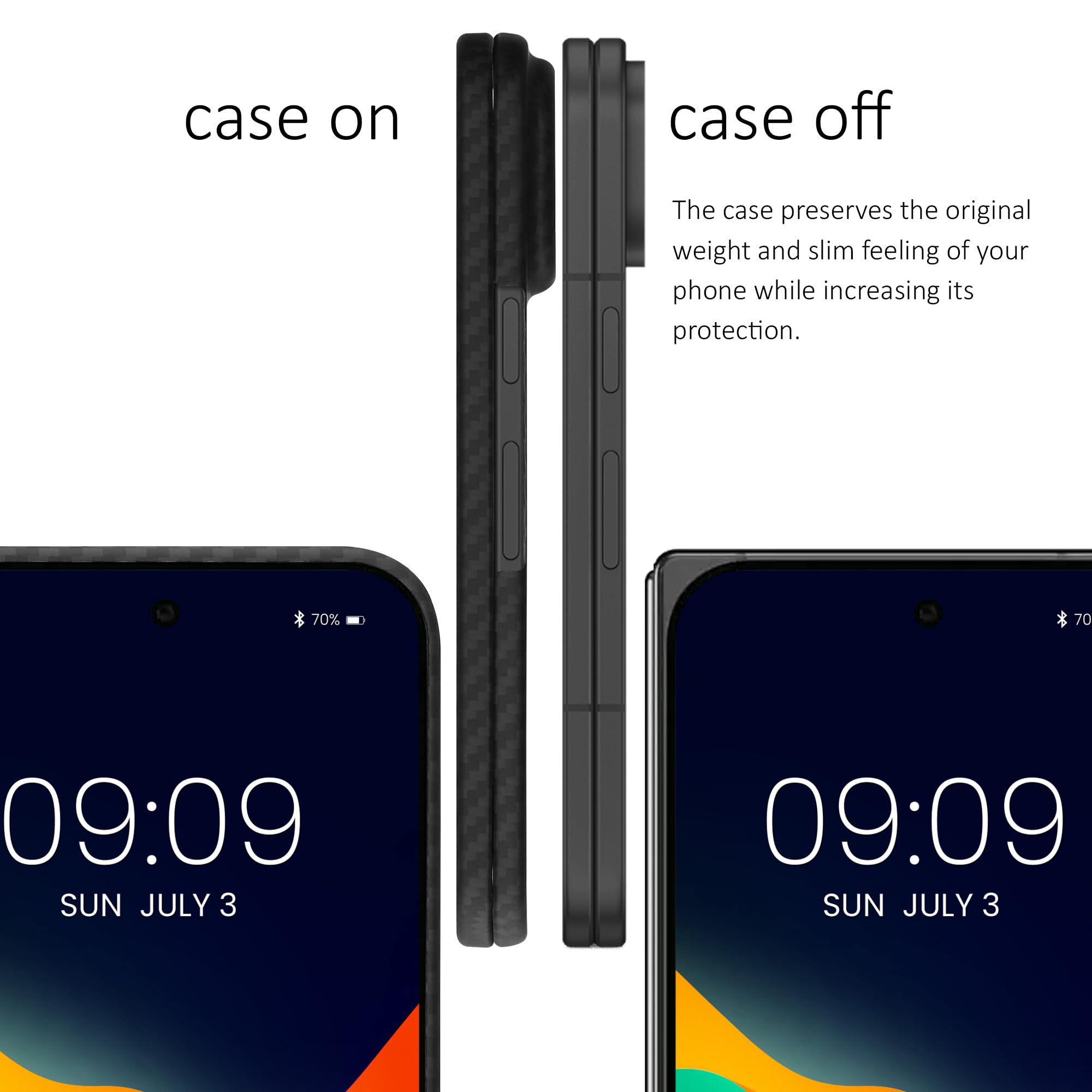 kalibri Cover compatibile con Google Pixel 11 Pro Fold - Custodia in aramide Cover ultra resistente - Backcover protezione Case