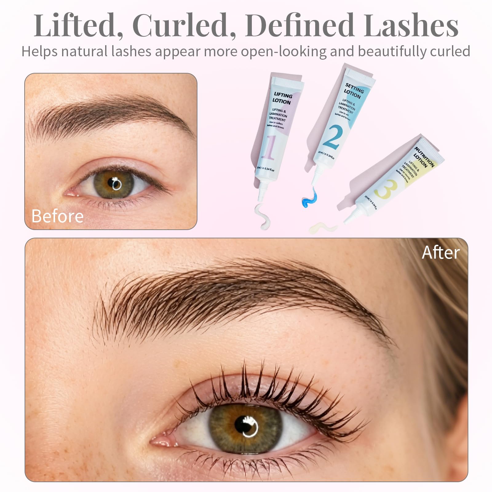 PERMANIA Kit Rehaussement de Cils, Salon Résultats Rehaussement Cils | Kit de Permanente de Cils et Lamination de Sourcils, Formule Douce | Débutants Amical, Durée Jusqu'à 4 Semaines