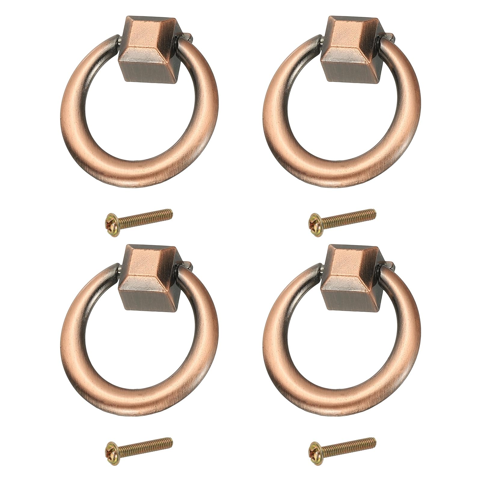 PATIKIL 4Pack Drawer Ring Pull Handles