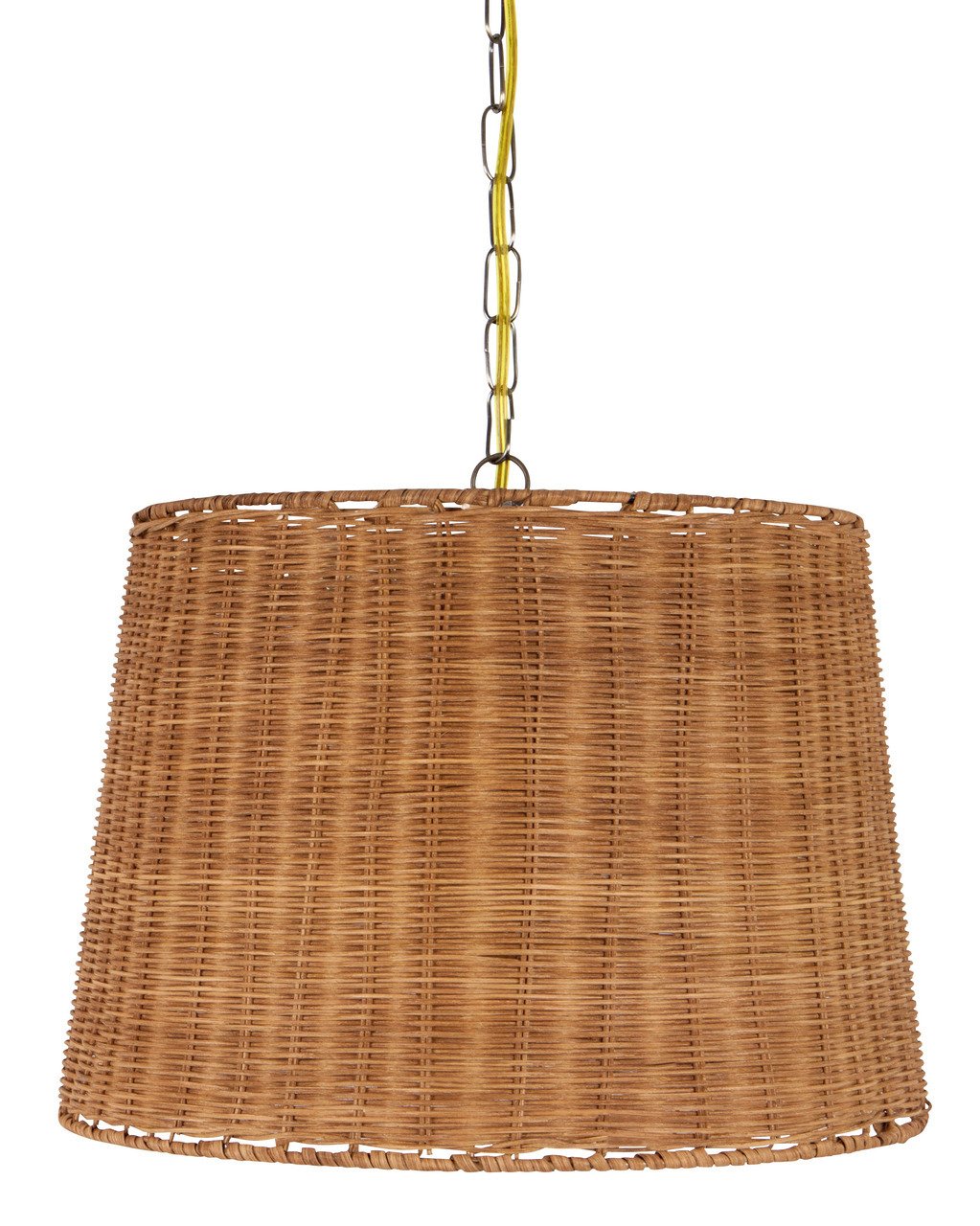 Upgradelights Wicker Rattan Swag Lamp Lighting Fixture