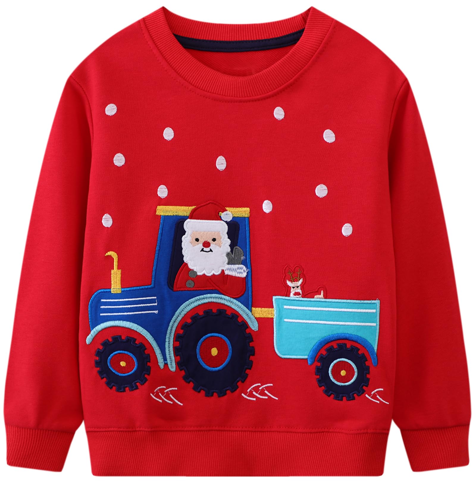 Hongshilian Unisex Kids Cute Cartoon Cotton Sweater Shirt