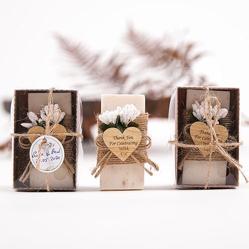 HTF Pack of 5 Wedding Gifts Handmade Lavender Scented Mini Soap, Wedding Favors, Bridesmaid Gifts, Bridal Shower Gifts, Engagement Gifts, Wedding