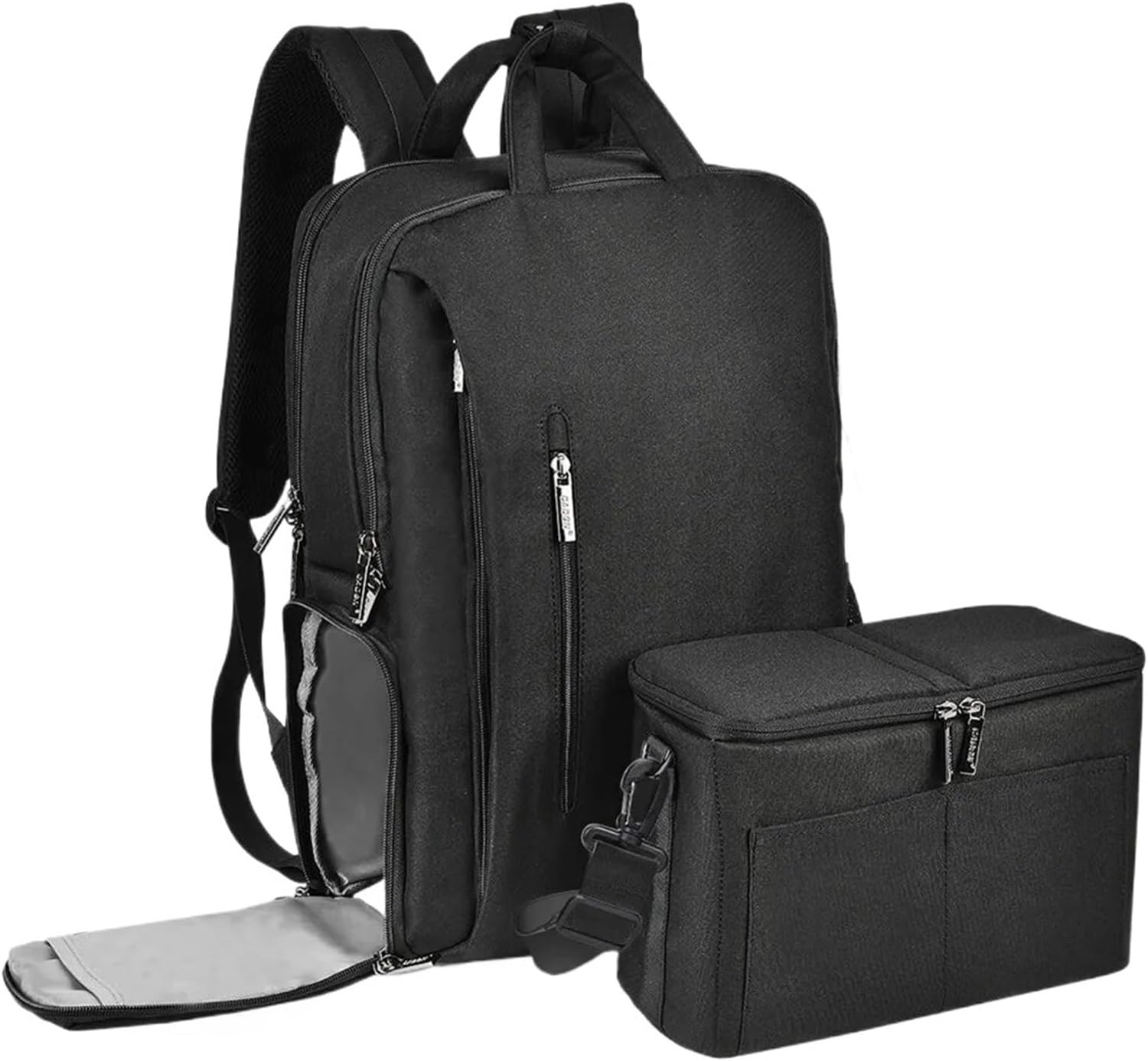 L5-3 多機能カメラバッグ、ノートパソコン、iPad、アウトドア、旅行、男性、女性、ケース、写真アクセサリーに対応(Black B