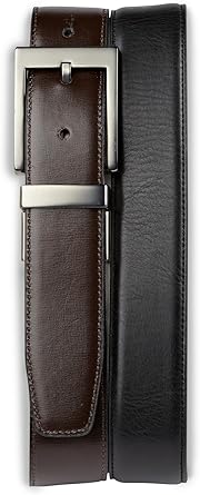 Harbor Bay by DXL Big and Tall by DXL Reversible Leather Dress Belt