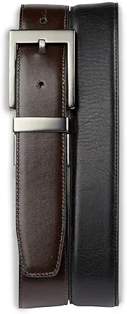 Harbor Bay by DXL Big and Tall by DXL Reversible Leather Dress Belt
