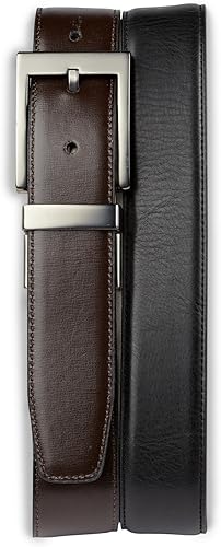 Harbor Bay by DXL Big and Tall by DXL Reversible Leather Dress Belt