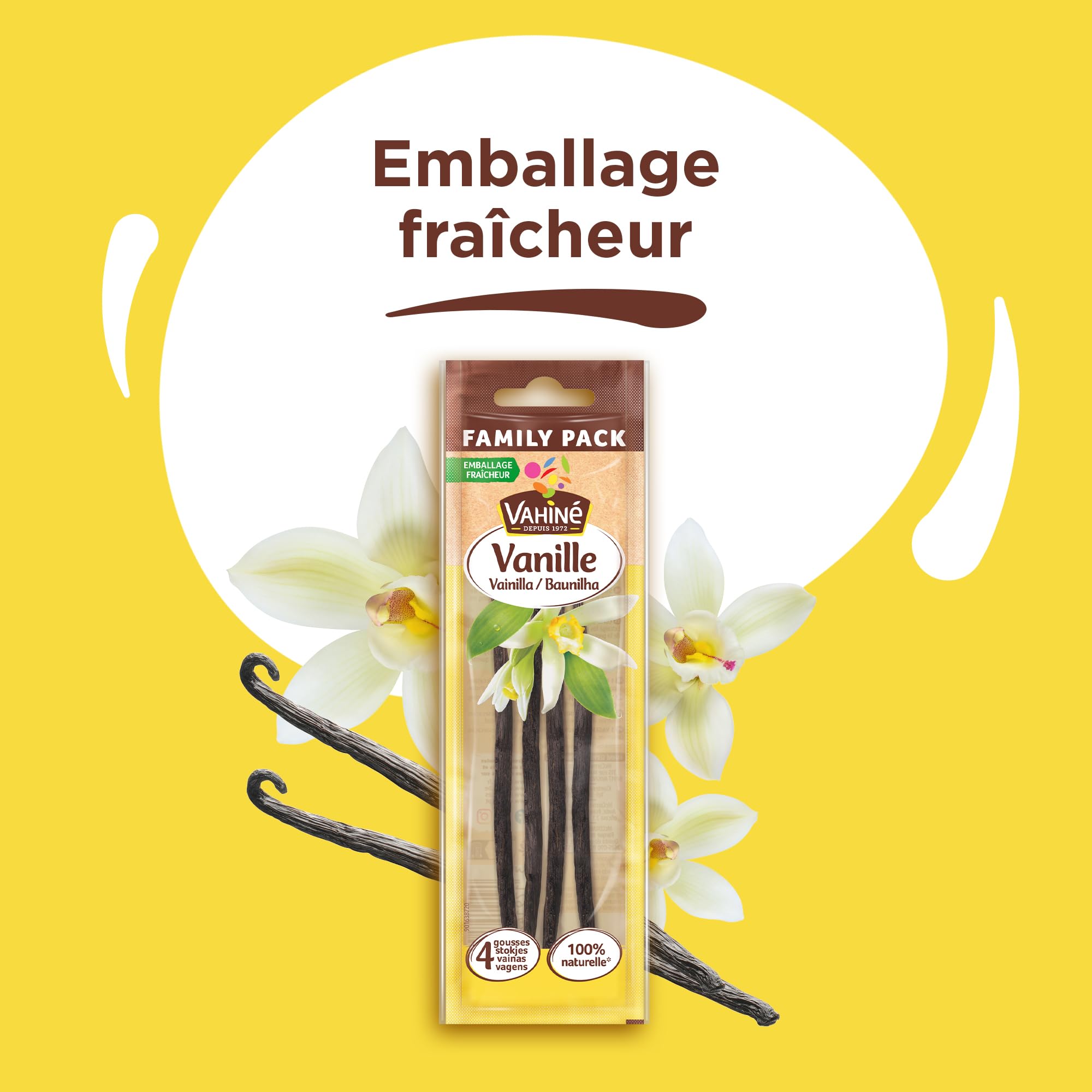 Vahine Vanille 4 gousses 4 count x 12