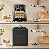 Vista 3 de Cubierta para horno de freidora de aire, tapa de nailon resistente al calor, funda protectora a prueba de polvo para freidora de aire Chefman 10L