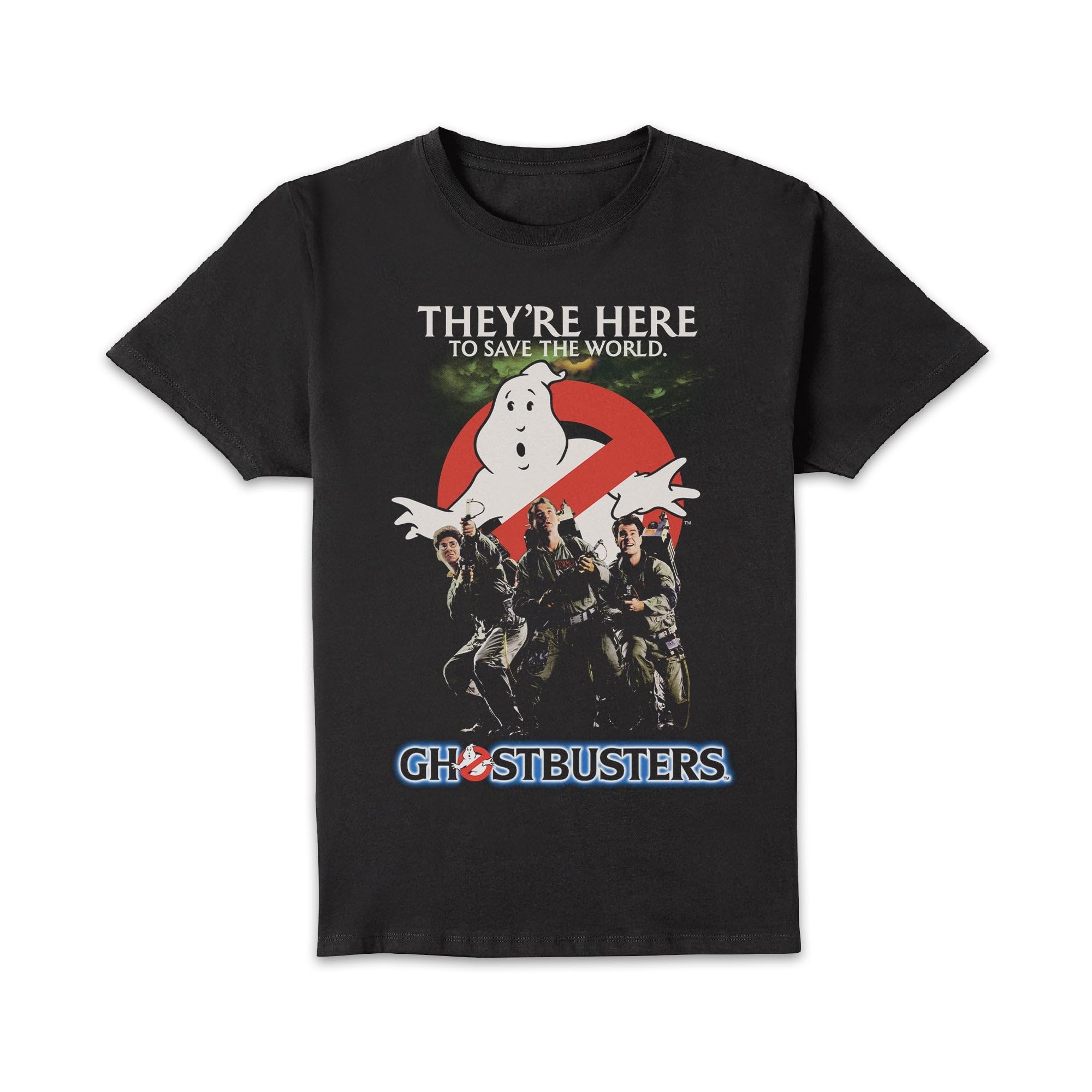 Ghostbusters Unisex Black Classic Poster T-Shirt - | Size: Xl