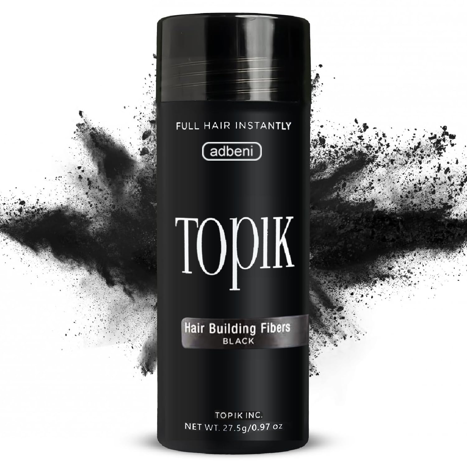 Adbeni Hair Building Fibers 27.5G | Instantly Conceals Thinning Hair & Bald Spots for Men & Women | Natural Keratin Hair Powder for Fuller Hair | Sweat & Wind Resistant | Black-image-43