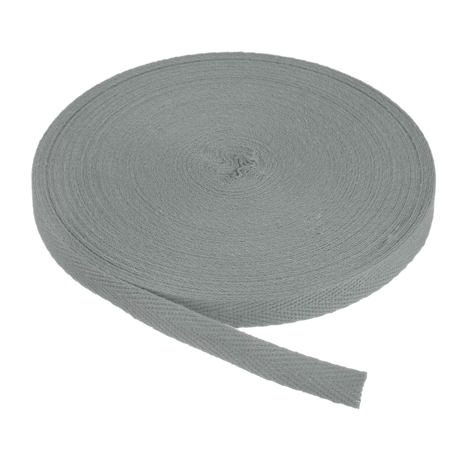PATIKIL Cotton Twill Tape 3/8 Inch 25 Yards Cotton Ribbon Bias Binding Tape Herringbone Webbing Trim for Sewing Gift Wrapping Craft DIY Taupe