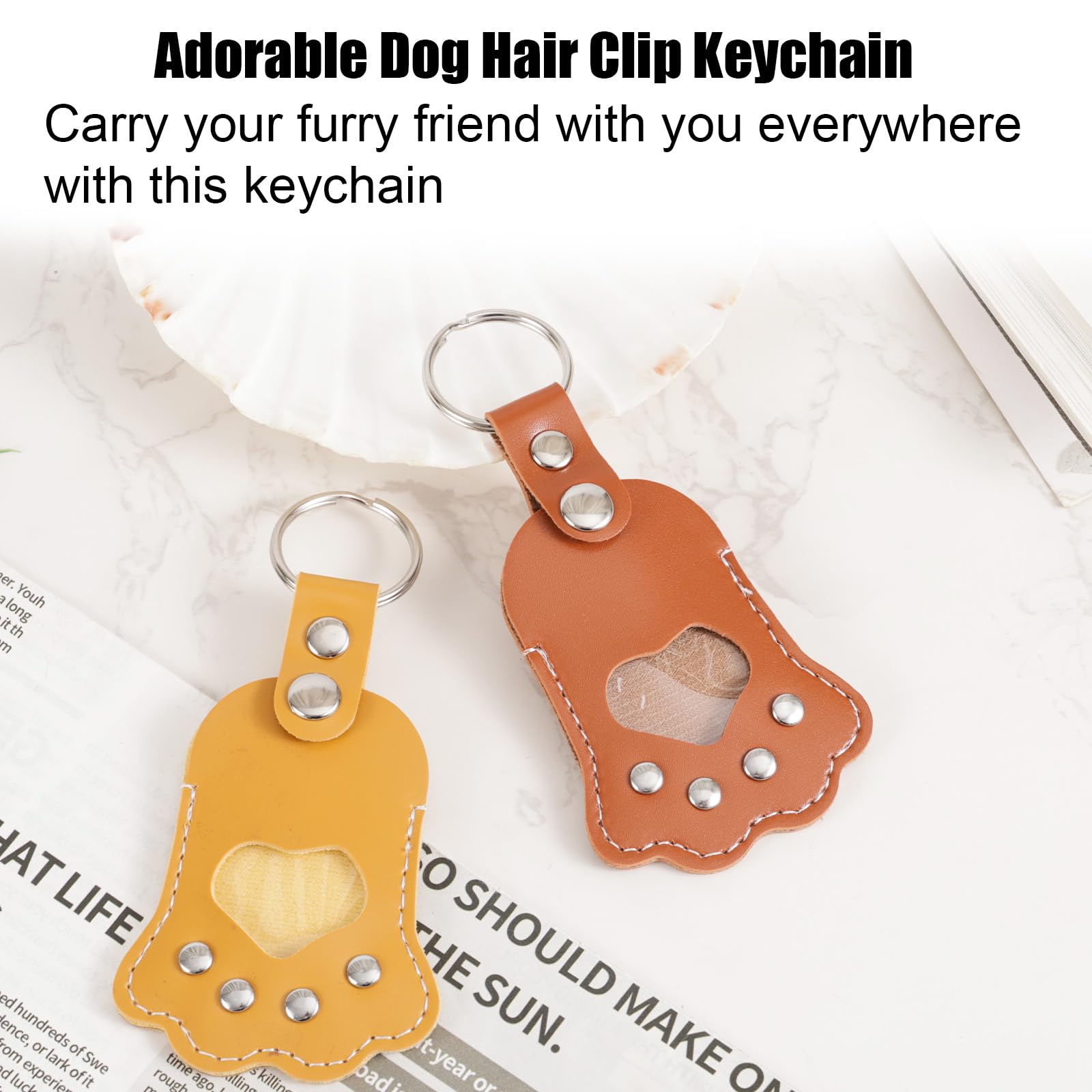 Penitue 2pcs Dog Hair Collector Keychain - Image 3