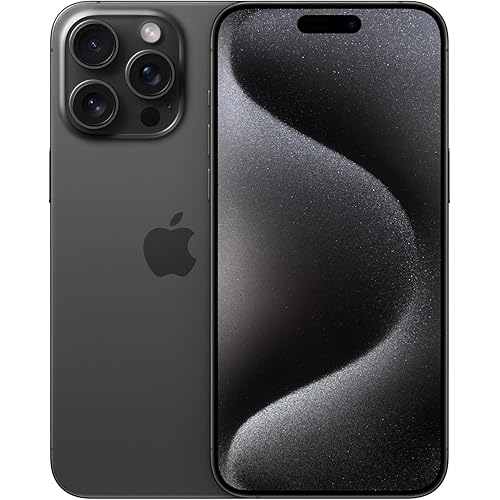 Apple iPhone 15 Pro Max, 256GB, Black Titanium - AT&T (Renewed)