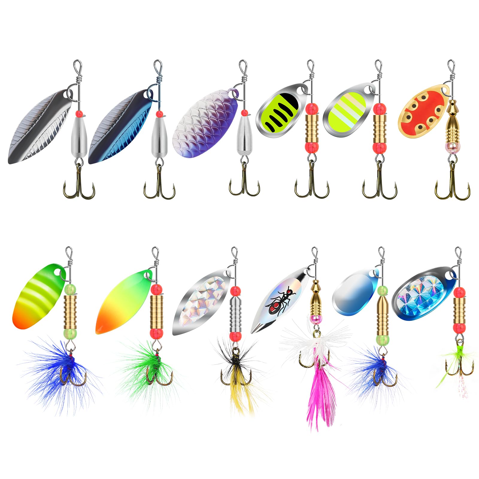 TRUSCEND Well-Made Rooster Tail Fishing Lures