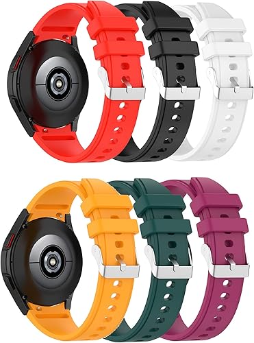 Senter Correas de reloj para Samsung Galaxy Watch 4 y Galaxy Watch 4 Classic, correa de repuesto deportiva de silicona suave para Samsung Galaxy