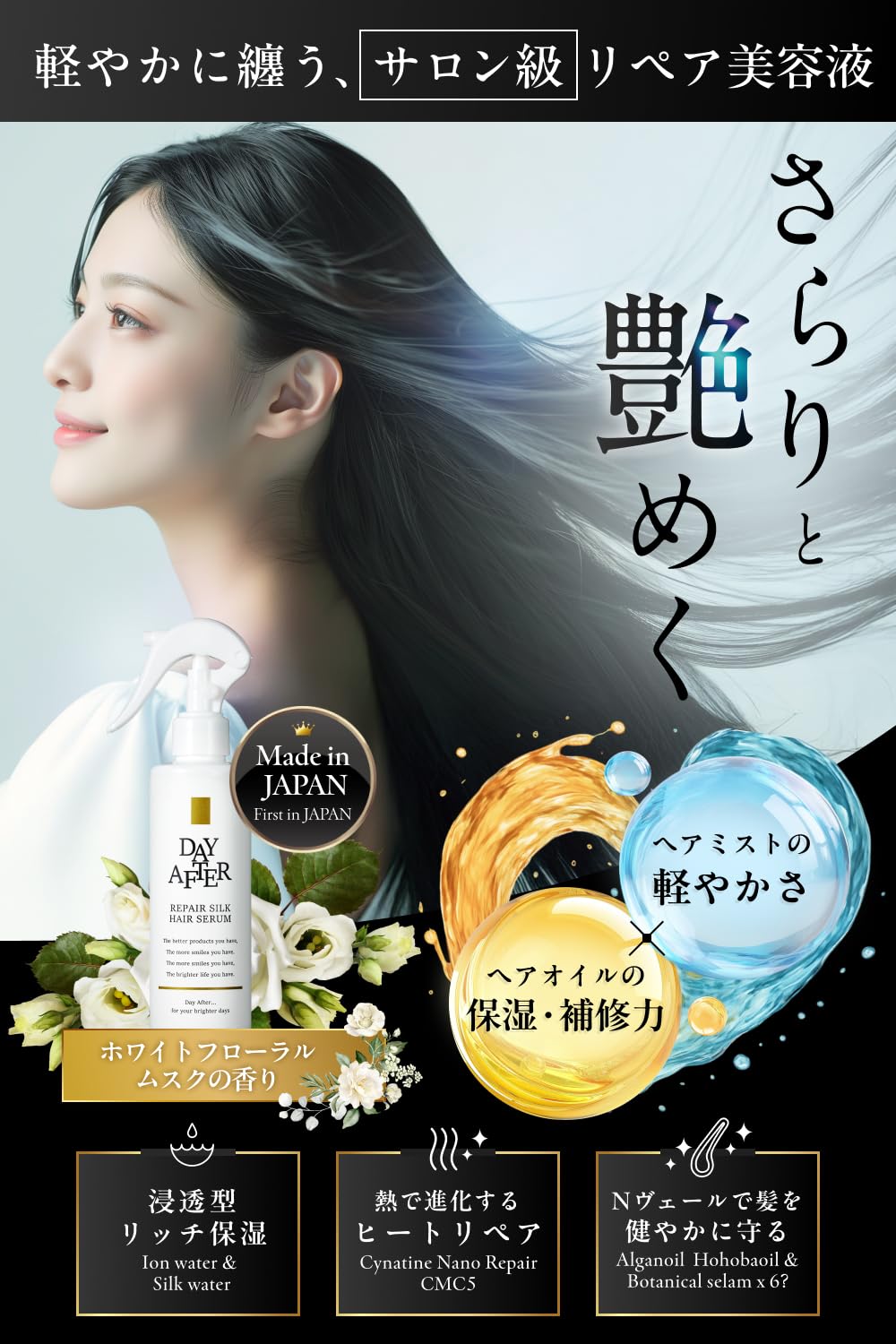 Amazon | 【熱活性リペアナノカプセル×高浸透型ケラチン配合