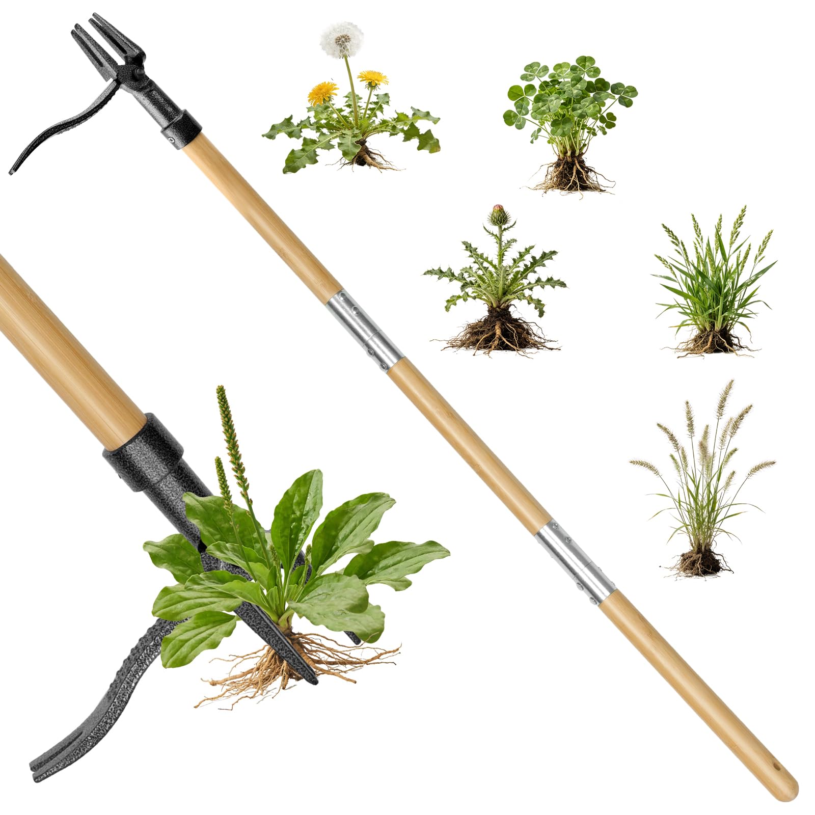 Stand Up Weed Puller Tool Adjustable
