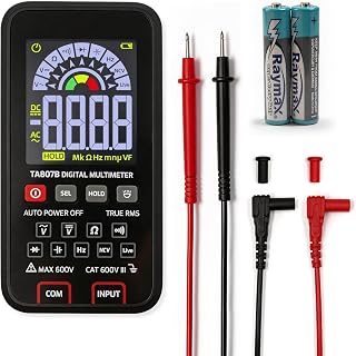 Digital Multimeter 6000 Counts Amp Voltage Tester Auto-Ranging with Backlit Screen, Measures AC/DC Voltage Current Resistance Capacitance Continuity Diode Live Wire Test NCV for Automotive, Household