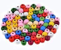 Vista 44 de AD Beads Espaciador de madera de agujero grande, pulsera para hacer joyas, collar, candelabro, cuentas de rosario de madera grandes, cuentas