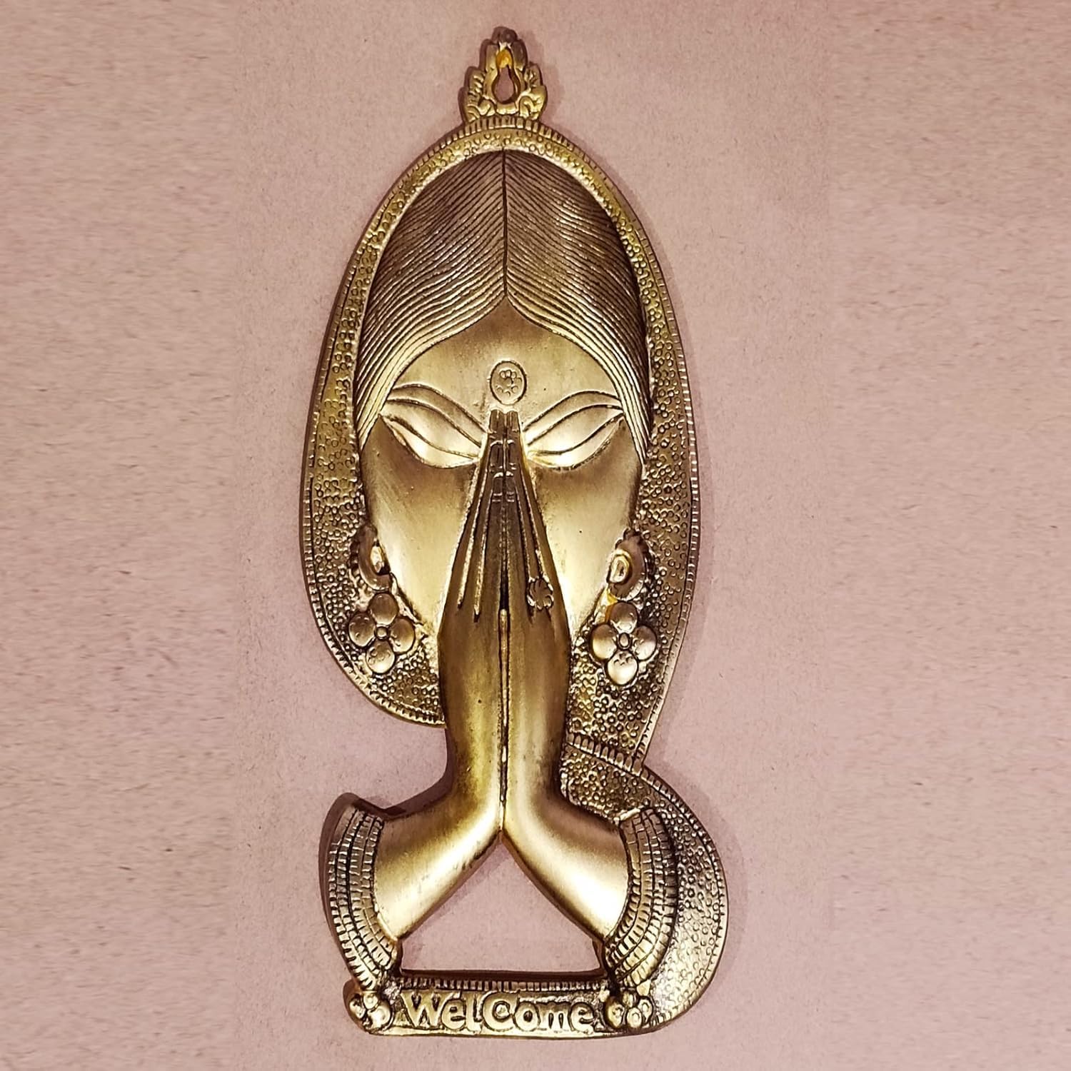 Décoration murale religieuse en laiton pour suspendre au salon