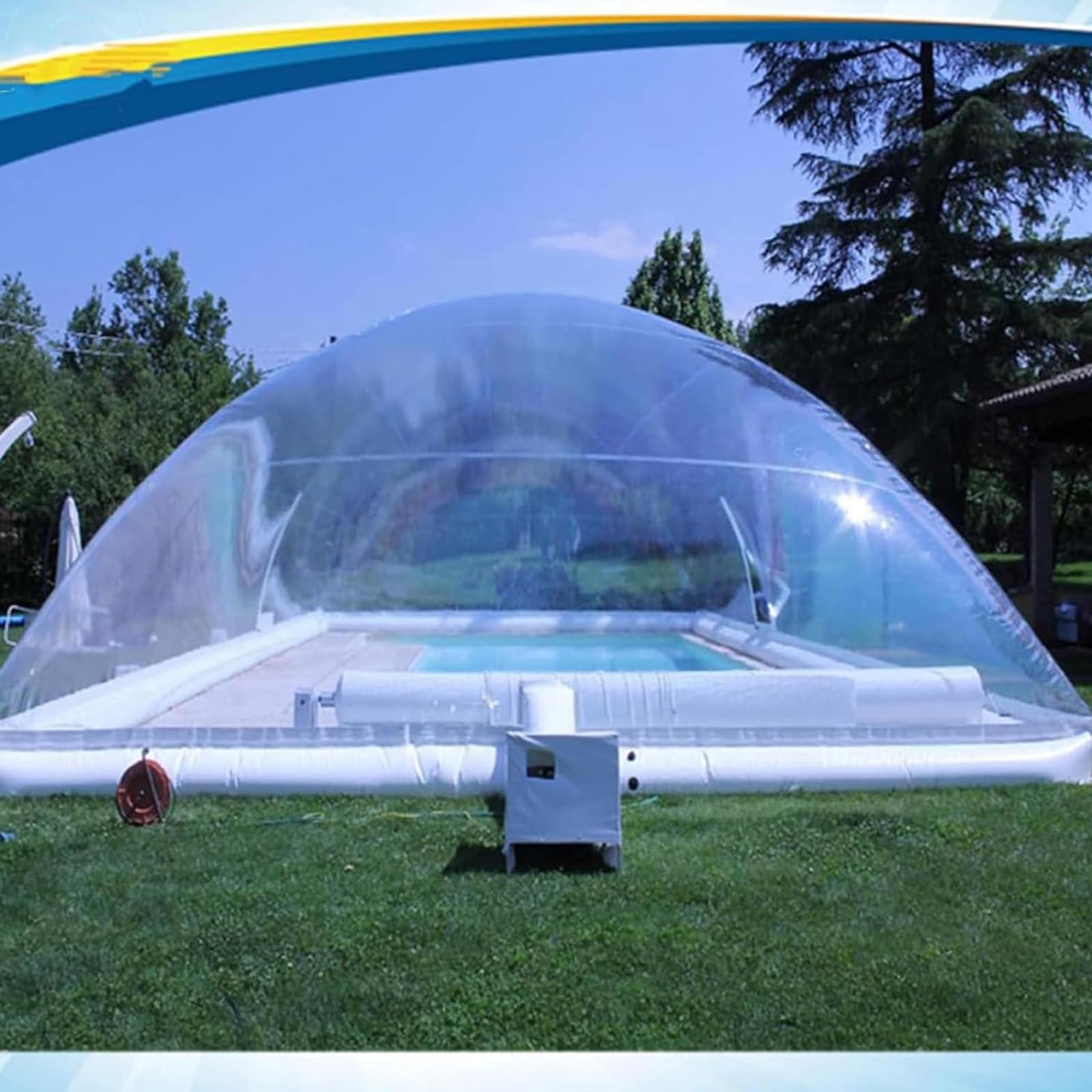 Aufblasbares Kuppel-Poolzelt/Aufblasbare Schwimmbadabdeckung Kuppel PVC Rechteckige Aufblasbare Abdeckung/Außenruhe Regendicht, Aufblasbares Poolzelt/Schwimmbadabdeckung,10x6x3M