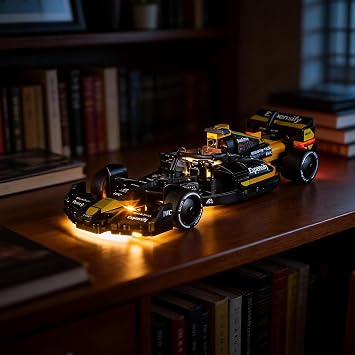 YEABRICKS LED Light Lego-77252 Speed Champion APXGP Team Race Car F1 Movie Building Blocks Model Building Set Not Included