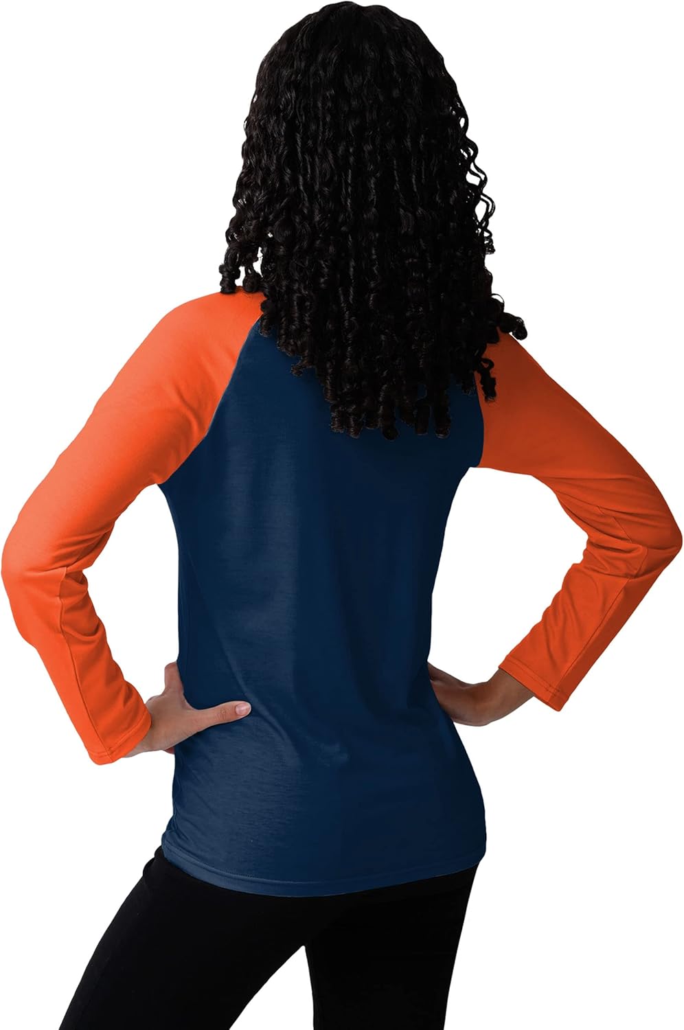 FOCO womens Nfl Team Logo Ladies Fashion Long Sleeve Henley Shirt, Big Wordmark, X-Large US