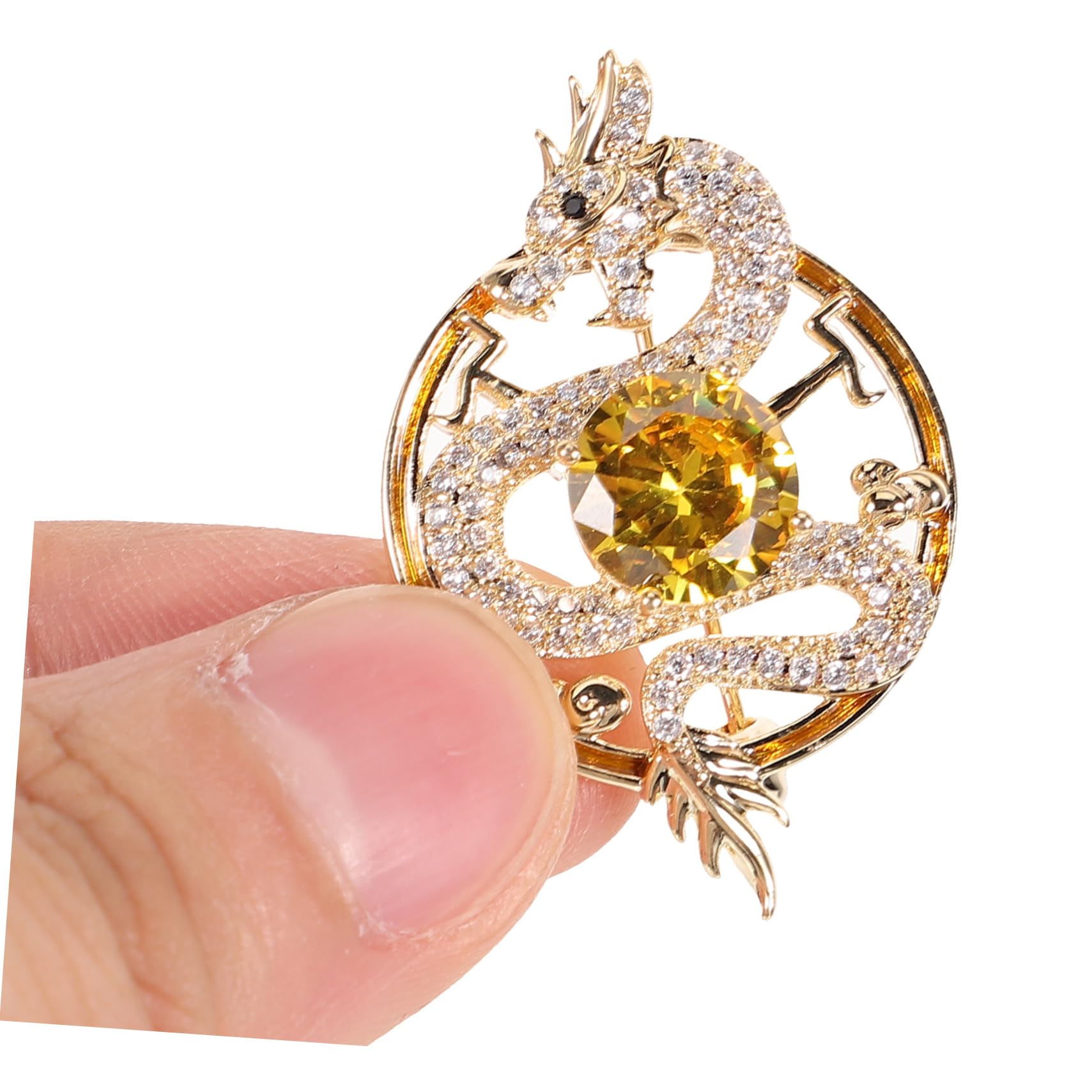 BESPORTBLE Kleidungsnadeln Dekorationen Drachenbrosche Brosche für Kleidung Brosche für Frauen trachtenbrosche brosche gold Halsdekoration Broschen für Frauen Broschen Diamant Golden