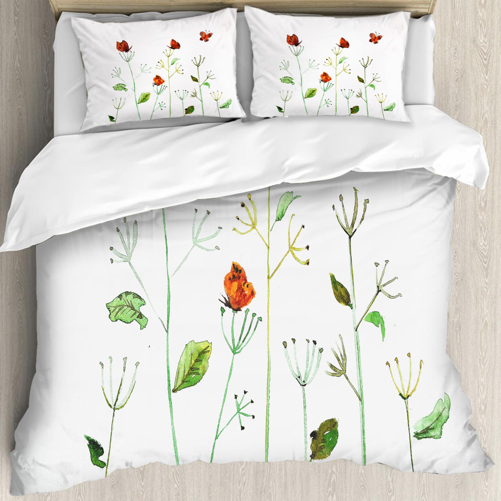 Housse de couette pour personnes allergiques motif papillon