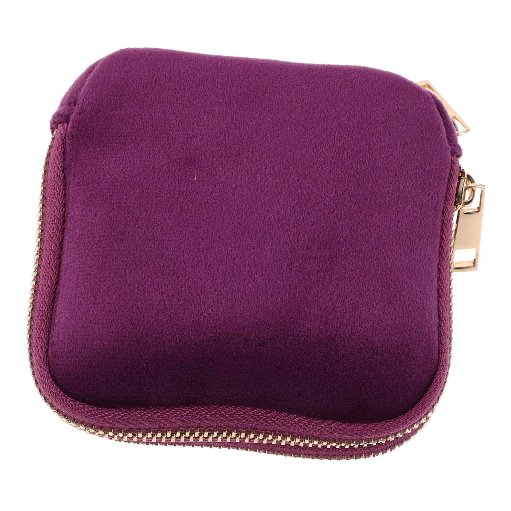 Sac de rangement pour bijoux violet métal : étui de voyage compact