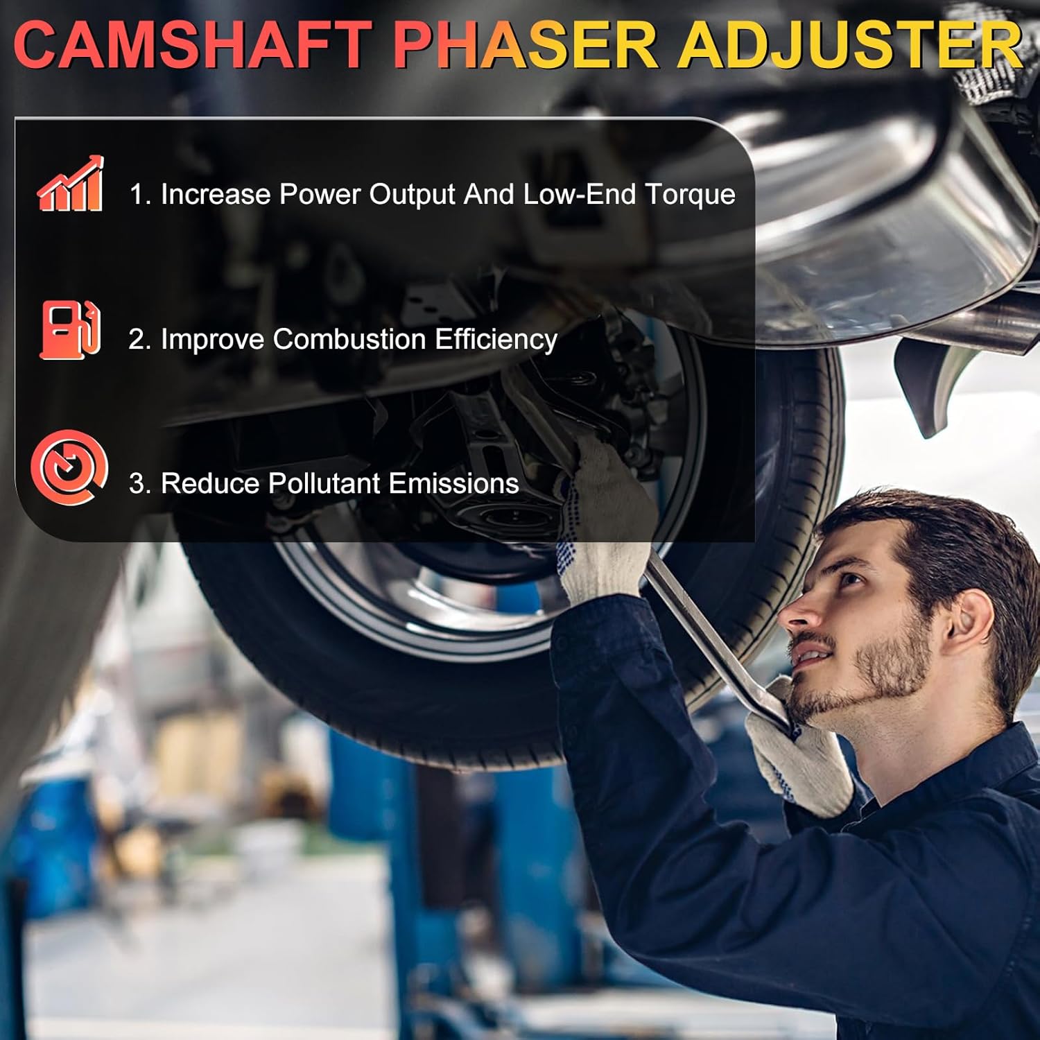 G4KJ Intake Exhaust Camshaft Sprocket 2Pcs Fits for Hyundai Santa Fe Sport 13-16/ Sonata 11-14/ Tucson 14-15, Kia Optima 11-15/ Sportage 11-16 2.0 2.4 OE 24350-2G750 24370-2G750