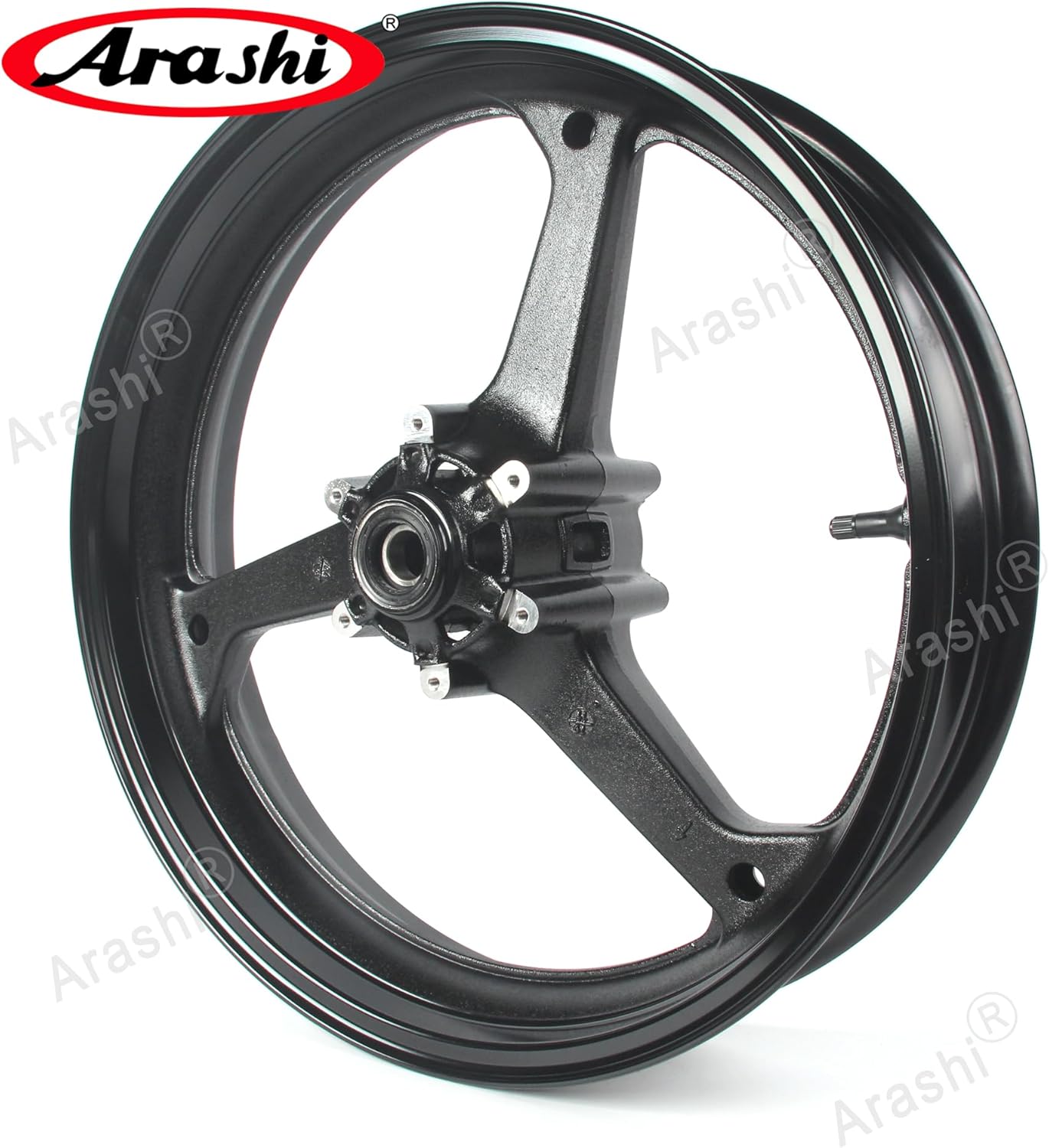 Arashi Front Wheel Rim for Honda CBR600RR 2007-2015, Motorcycle Replacement Accessories Parts Gloss Black