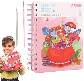 jogo adesivo - Faça você mesmo adesivos pintados à mão que cutucam o livro moda,Livros adesivos reutilizáveis, livro desenho artes e ofícios para meninos e meninas Hochei