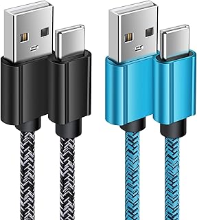 USB C Charger Cable, 6FT 2Pack USB Type C Fast Charging Cable, USB C Phone Charger Cable Lead for Samsung Galaxy S22/S21/S20/S10/S9/S8/A13/A12/A80/A70/A53/A50/A22, Huawei, Xiaomi, Google Pixel, Nokia