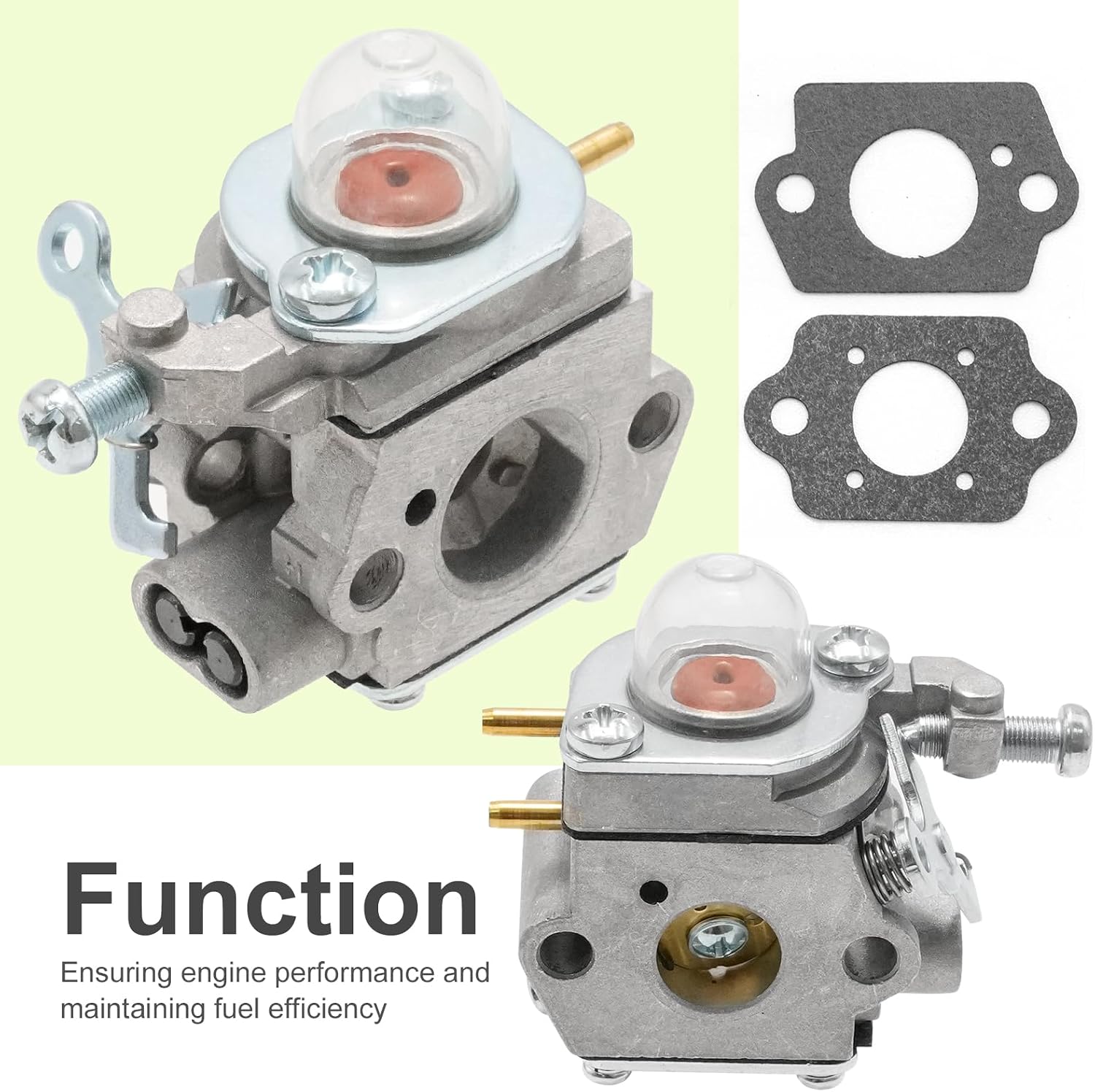 753-06190 WT973 Carburetor Kit Replacement for Bolens BL110 BL160 Cub Cadet BC210 BC280 SS270 Replacement for Craftsman 316711020 for Troy Bilt TB22 TB22EC Ryobi Y25 Y60