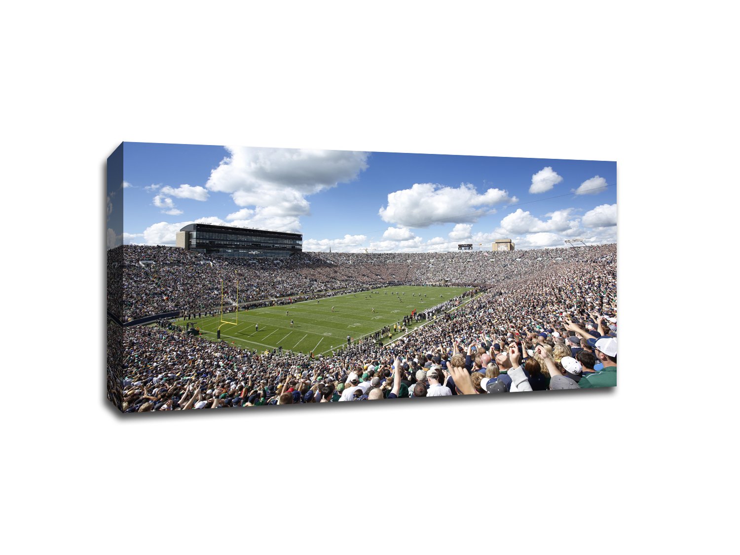 Notre Dame - College Football - 40x22 Gallery Wrapped Canvas Wall Art College Football Matte Poster Print Wall Art Dorm Decor