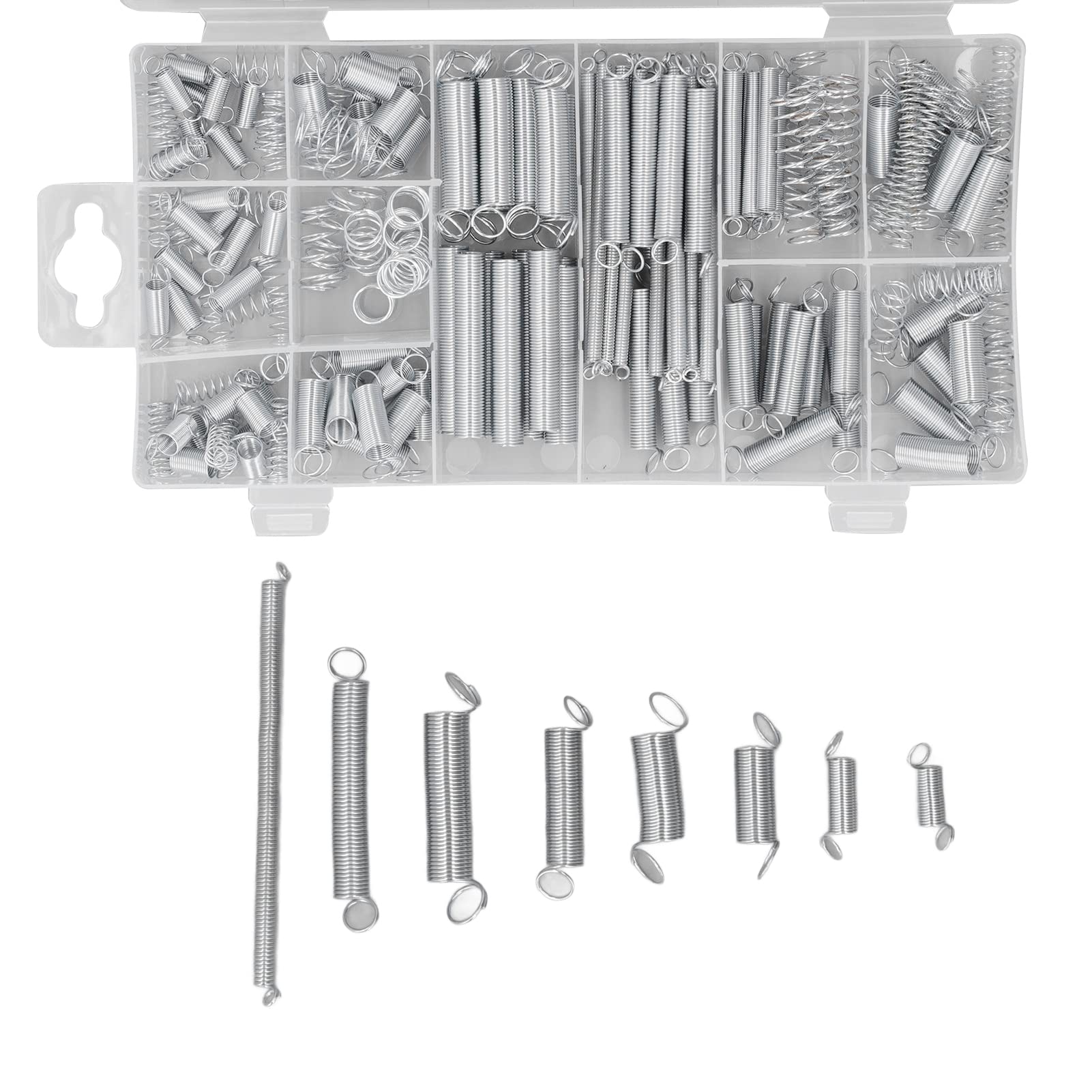 200 Pcs Spring Assortment Kit - Compression & Extension Springs For DIY Repairs, Home & RV Projects