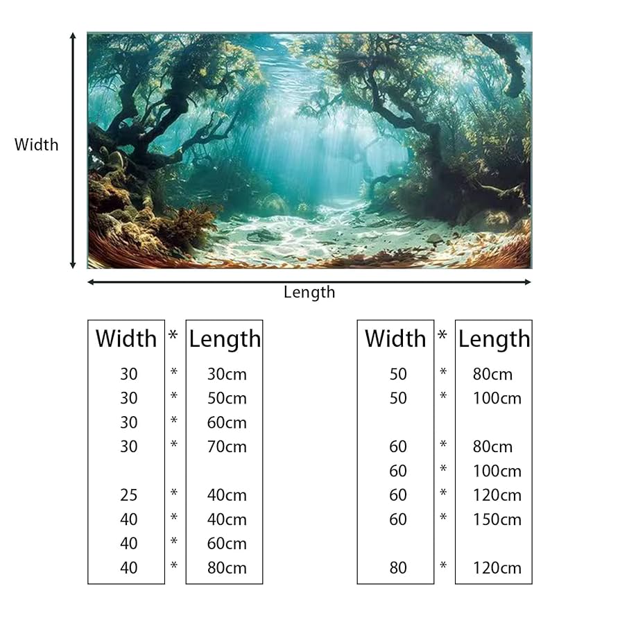 Didooou Dark Underwater Natural Background Aquarium Background Aquarium