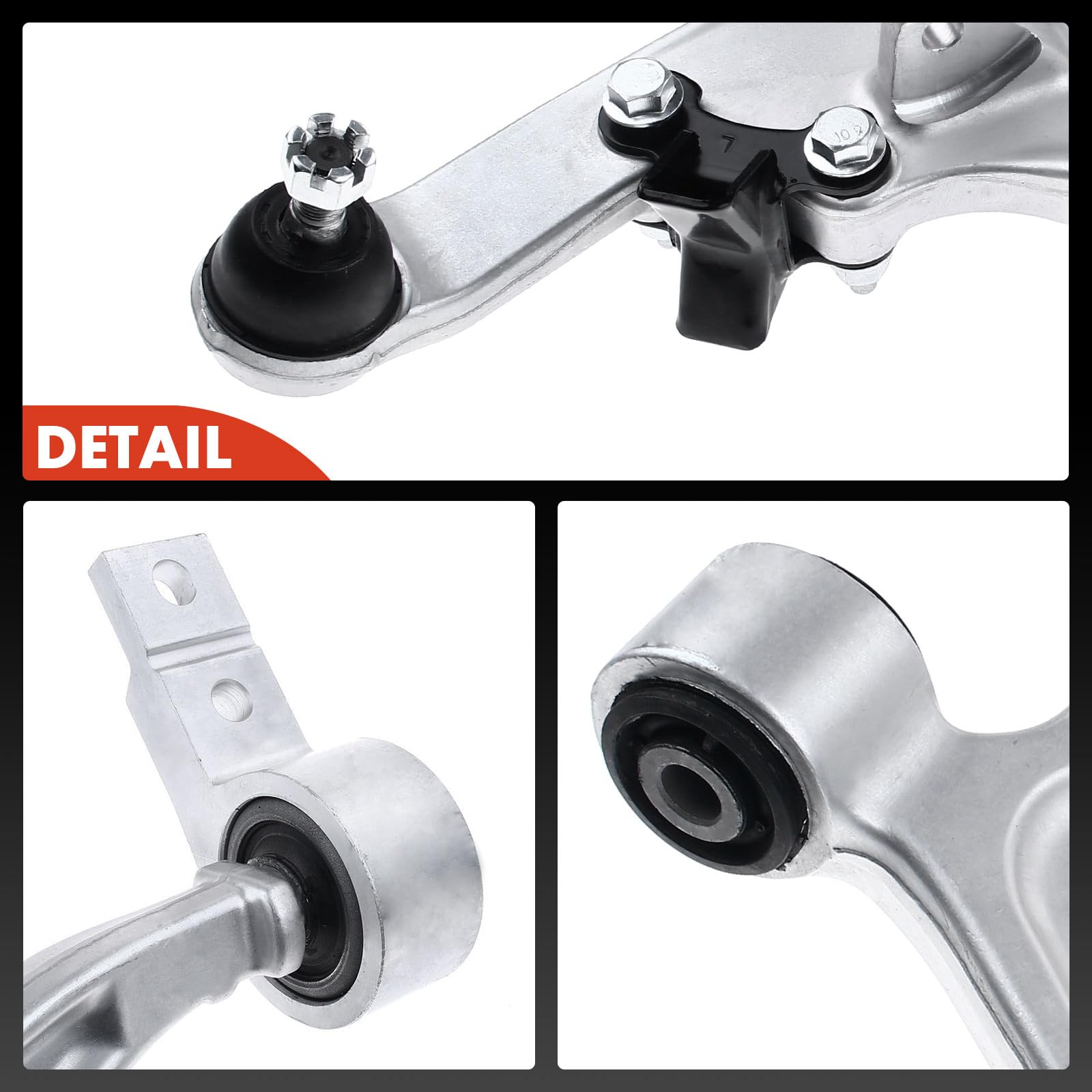 Frankberg 2x Brazo transversal Suspensión de rueda Parte delantera izquierda Derecha Compatible con X-Trail T30 Replace# 545018H31A,545018H310
