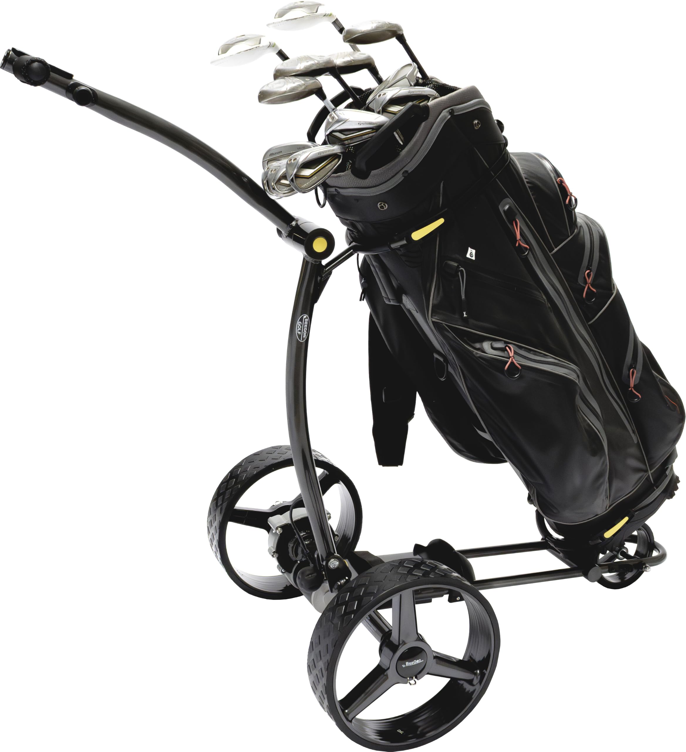 BeeGon Golf Chariot de Golf électrique GT-X400 Pro Anthracite avec Batterie au Plomb 33 Ah