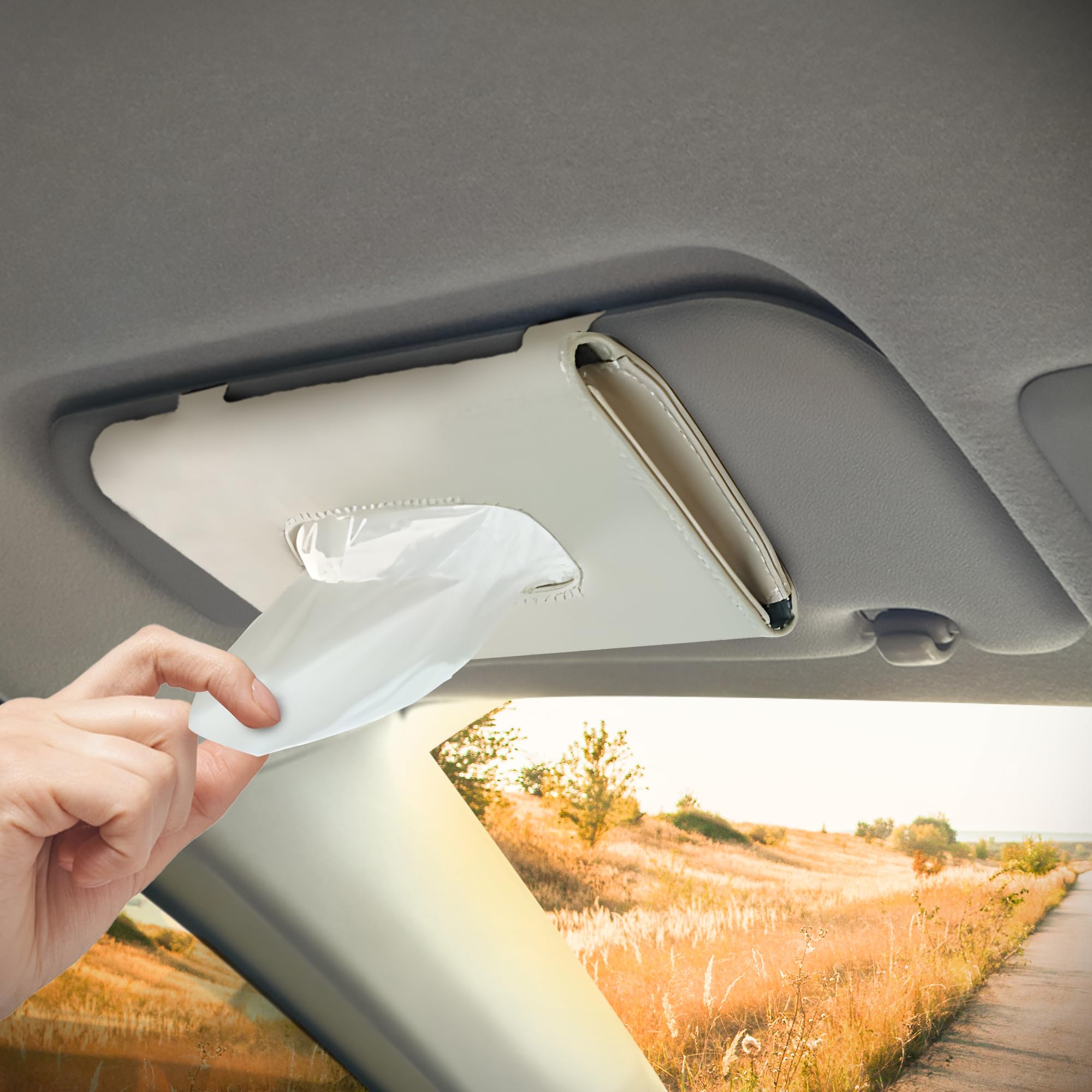 AUTOGUYS Tissue Holder for Car, Visor Tissue Holder, Tissue Holder for Car, Interior Car Accessories, Dashboard Accessories, Sun Visor Tissue Holder, Stylish Car Tissue Holder, Car Decor (Beige) (B0D87FB8QT) Amazon Price History, Amazon Price Tracker