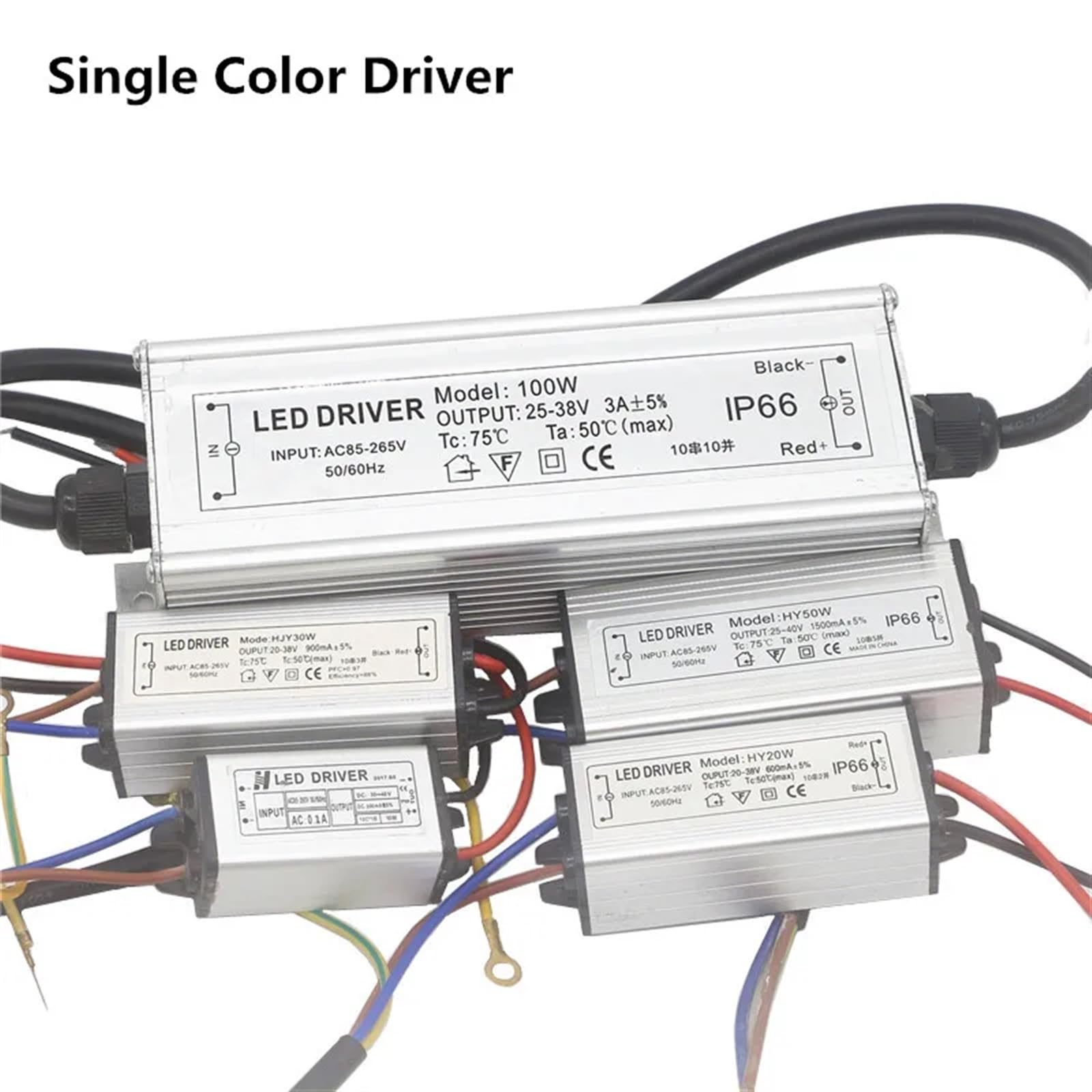 Sterownik LED 10W 20W 30W 50W 100W Biały/Ciepły Biały/Ciepły Biały/RGB Chip Zasilanie Reflektor Koraliki Oświetlenie Oświetlenie Wodoodporny Adapter (Tylko Sterownik RGB, 10W)