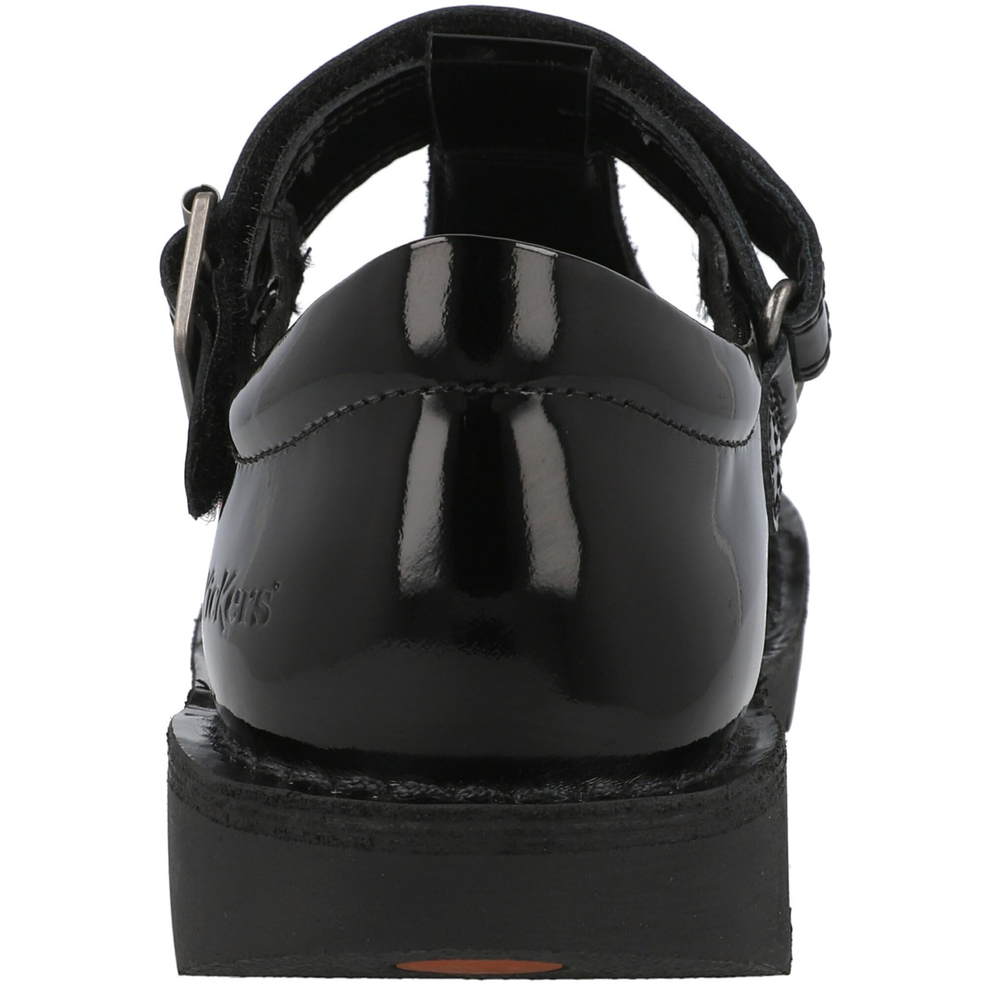 Kickers Kick T Vel J Nero Pelle Mary Jane Scarpe