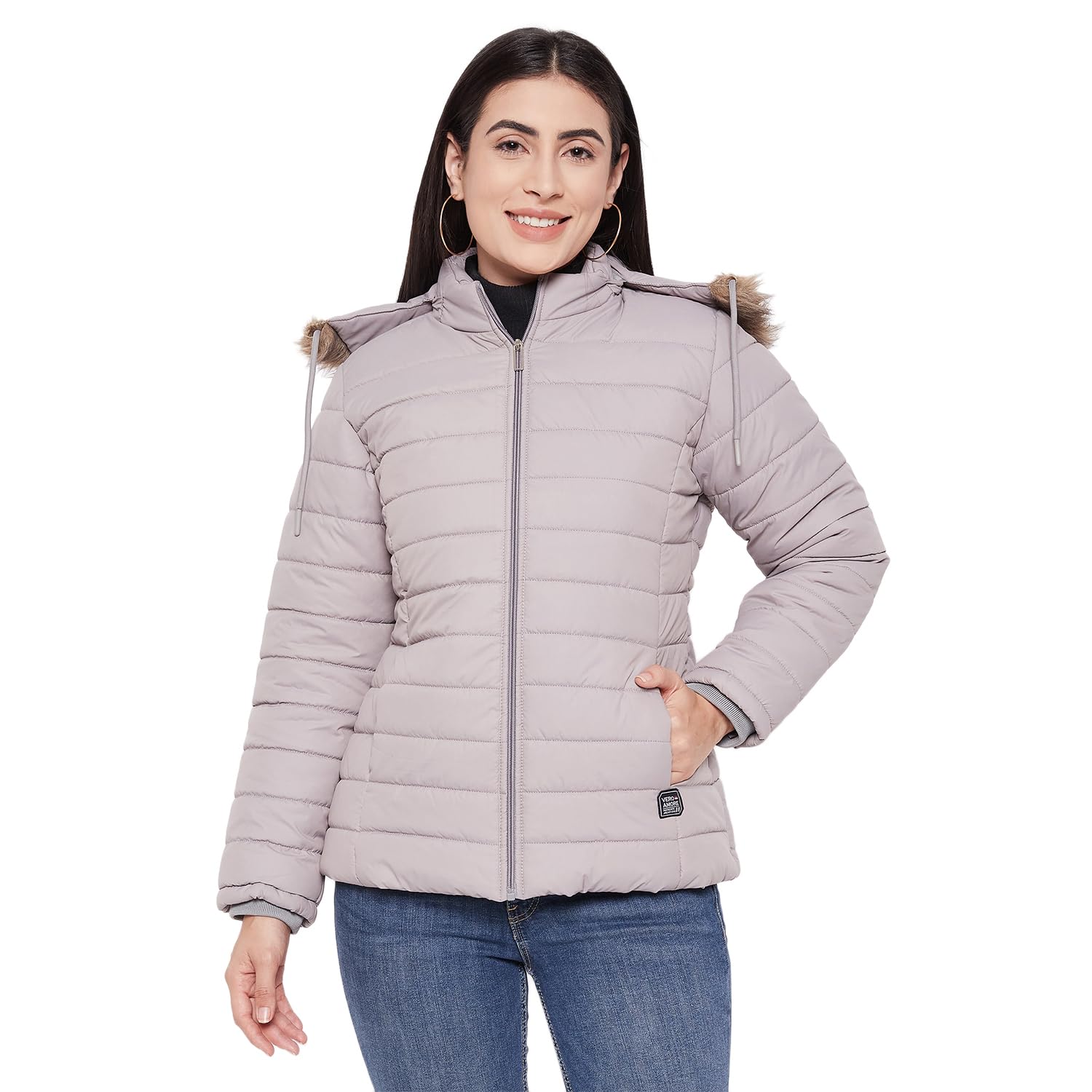 Vero Amore Women Winterwear Jacket-WJ-2384-GREY