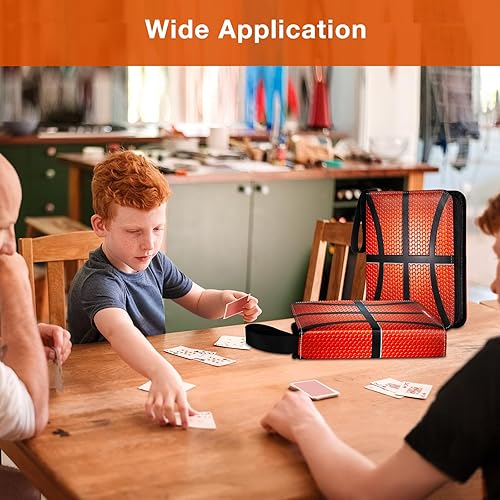 Miniatura 7 de Carpeta de tarjetas de baloncesto, tarjetas comerciales deportivas 2023 con fundas para álbum, 440 bolsillos, tarjetero de baloncesto, protectores