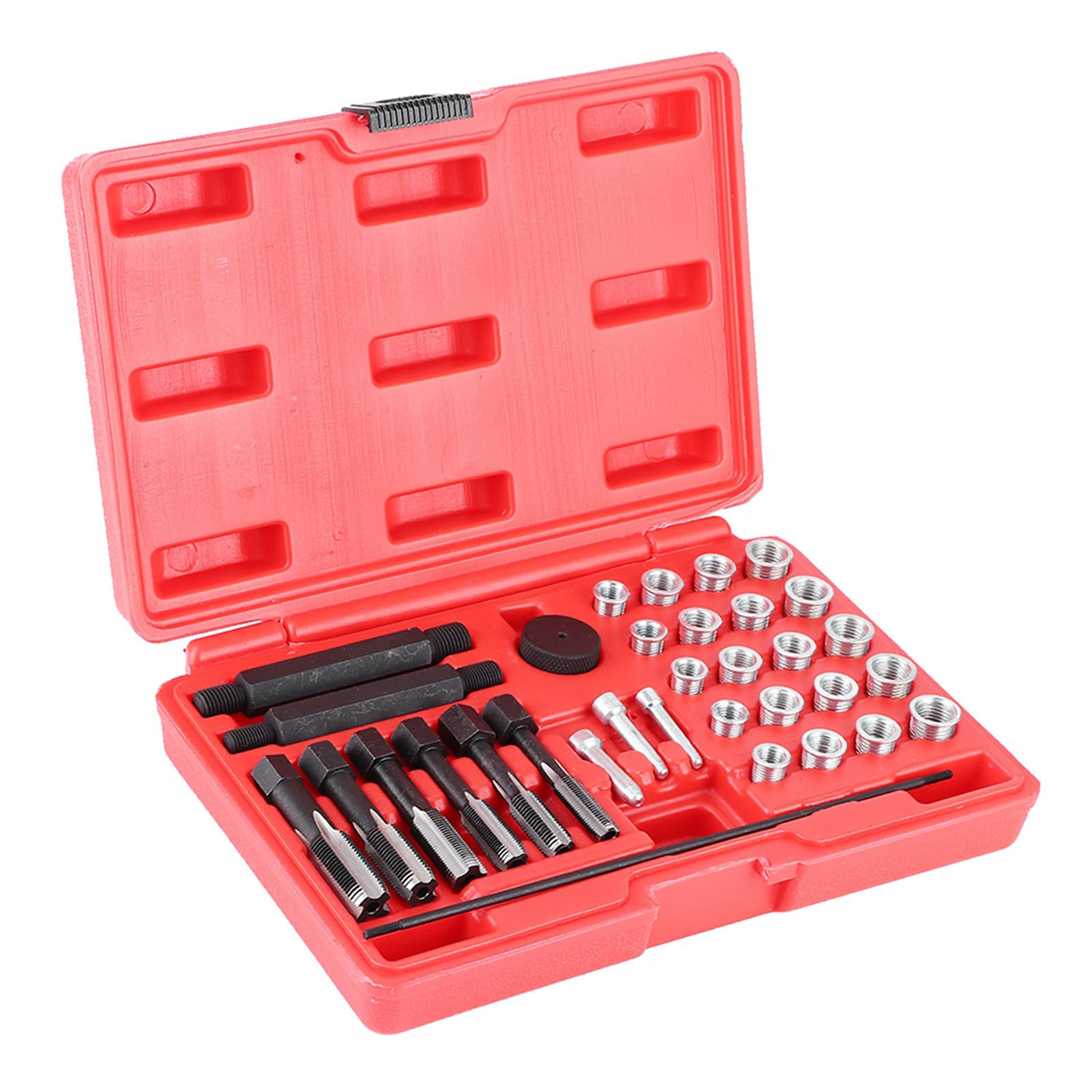 Kit de Reparación de Bujías Incandescentes, 33 Piezas, Grifo de Reparación de Roscas, Juego de Herramientas