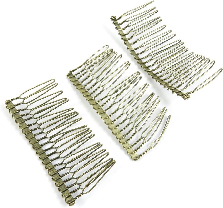 90 PCS Jewelry Making Head Pins Ancient Antique Bronze Fashion Jewelry Making Crafting Charms Findings Bulk for Bracelet Necklace Pendant A04210 Haircomb Hair Comb