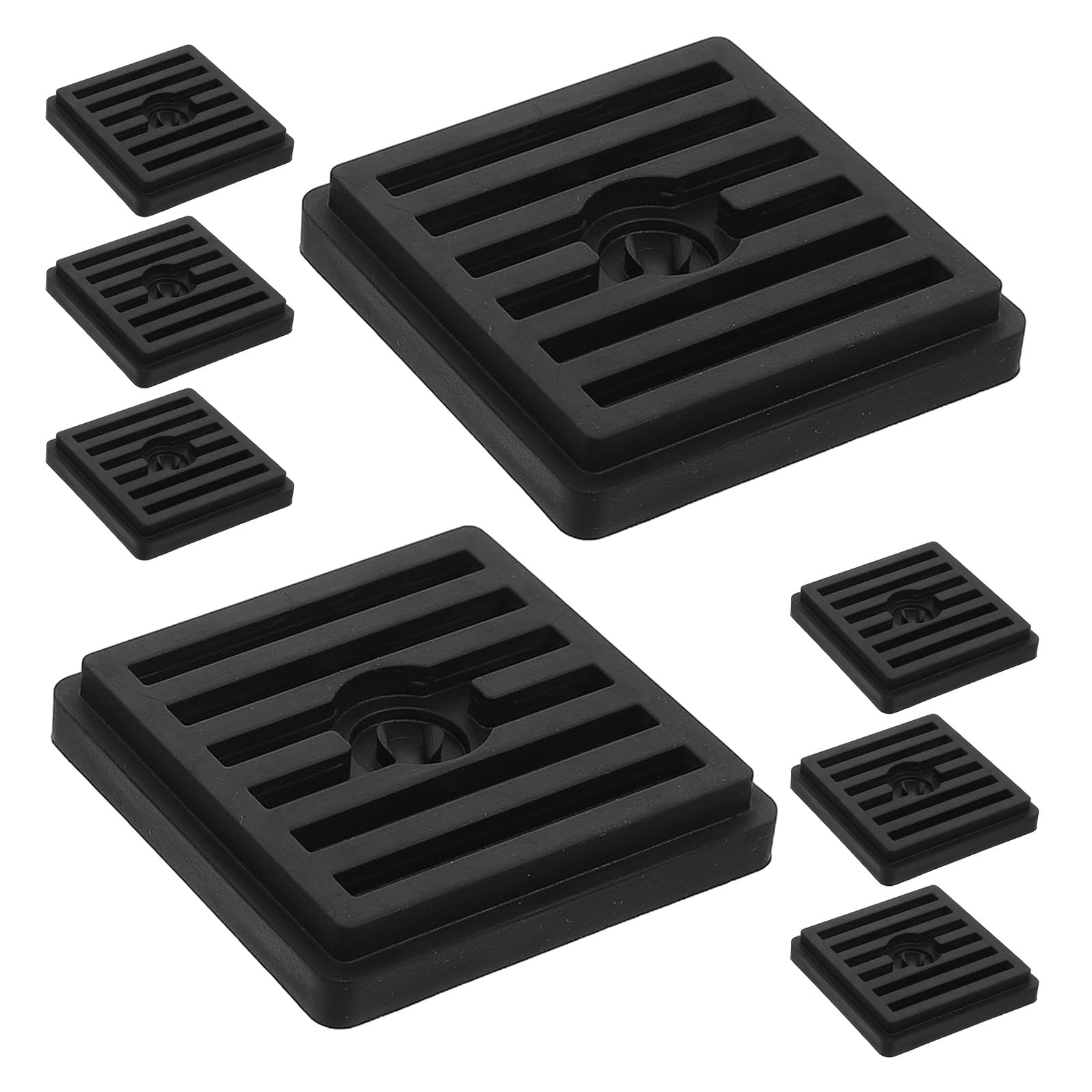 Copas de ruedas de goma antideslizantes para protectores de suelos de parquet y sillas