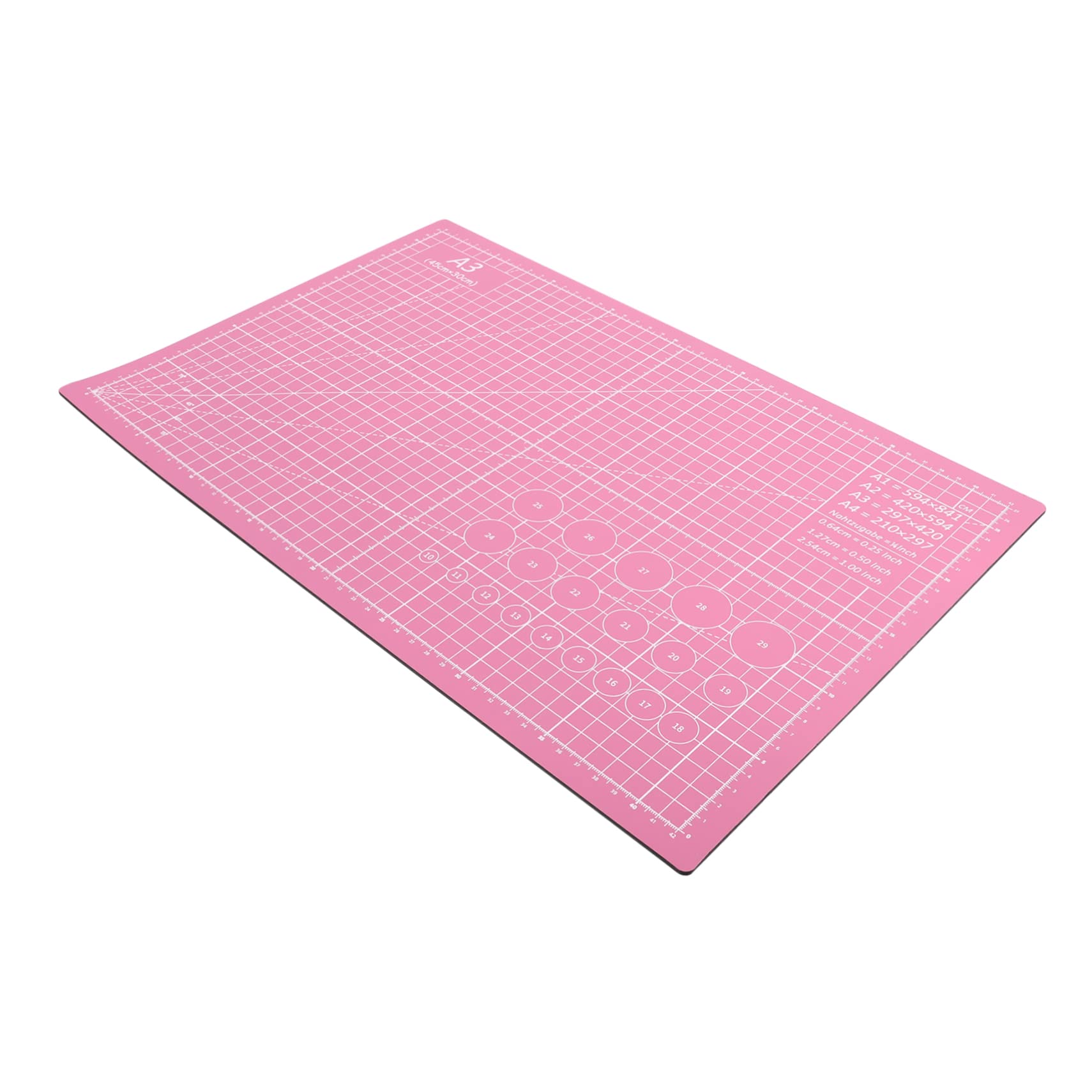 Sewroro Pvc Carving Cutting Mat A3 Size Double-sided Sturdy Mat for Crafts Sewing Quilting Diy Projects Non-pad
